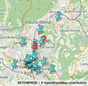 Mappa Via Piave, 21056 Induno Olona VA, Italia (2.1715)