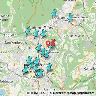 Mappa Via Piave, 21056 Induno Olona VA, Italia (1.998)