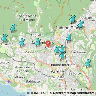 Mappa Via Atto Vannucci, 21100 Varese VA, Italia (2.45333)