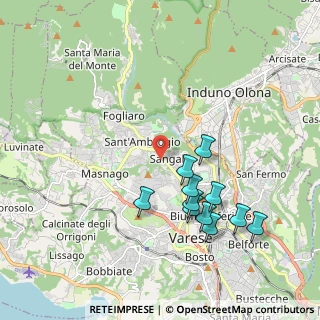 Mappa Via Atto Vannucci, 21100 Varese VA, Italia (1.95091)