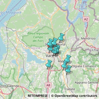 Mappa Via Atto Vannucci, 21100 Varese VA, Italia (4.50182)