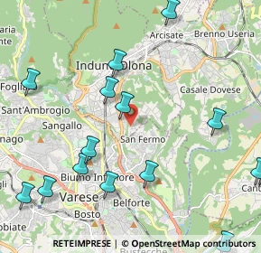 Mappa Via Tagliamento, 21056 Induno Olona VA, Italia (2.79688)