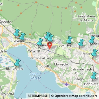 Mappa Via F. Rossi, 21020 Barasso VA, Italia (2.47636)