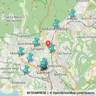 Mappa Via Antonio Pacinotti, 21100 Varese VA, Italia (2.08)