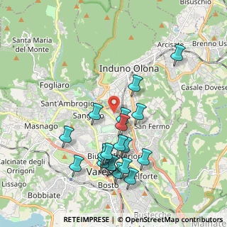 Mappa Via Antonio Pacinotti, 21100 Varese VA, Italia (1.973)