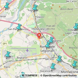 Mappa Via Bugatto, 34077 Ronchi dei Legionari GO, Italia (3.53167)