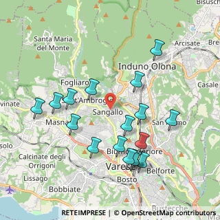 Mappa Via Sangallo, 21100 Varese VA, Italia (2.01471)