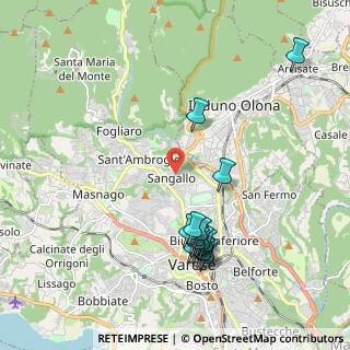 Mappa Via Sangallo, 21100 Varese VA, Italia (2.1)