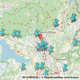 Mappa Via Sangallo, 21100 Varese VA, Italia (5.433)