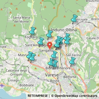 Mappa Via del Sarto Andrea, 21100 Varese VA, Italia (1.43188)