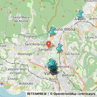 Mappa Via del Sarto Andrea, 21100 Varese VA, Italia (2.03867)