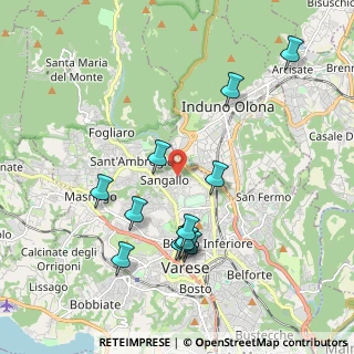 Mappa Via del Sarto Andrea, 21100 Varese VA, Italia (1.9775)