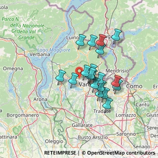 Mappa Via Valtinella, 21020 Casciago VA, Italia (10.778)