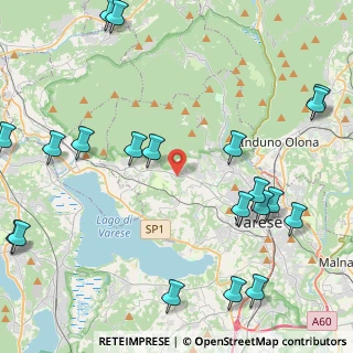 Mappa Via Valtinella, 21020 Casciago VA, Italia (5.877)