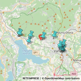Mappa Via Valtinella, 21020 Casciago VA, Italia (3.85083)