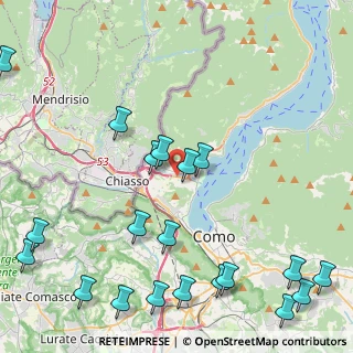 Mappa Via Asiago, 22100 Como CO, Italia (5.8595)