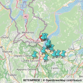 Mappa Via Asiago, 22100 Como CO, Italia (5.76667)