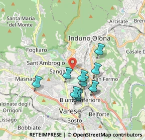 Mappa 21056 Varese VA, Italia (1.51364)