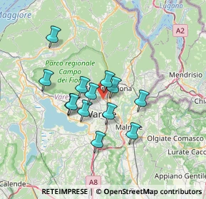 Mappa 21056 Varese VA, Italia (5.38154)