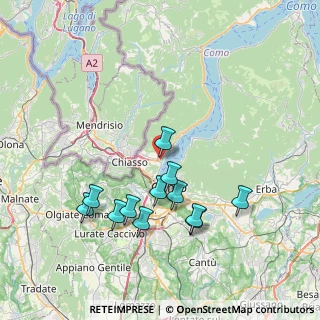 Mappa Via Fausto Baragiola, 22012 Cernobbio CO, Italia (7.3825)