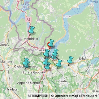 Mappa Via Fausto Baragiola, 22012 Cernobbio CO, Italia (6.31583)