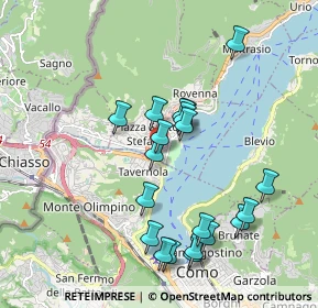 Mappa Via Fausto Baragiola, 22012 Cernobbio CO, Italia (1.839)