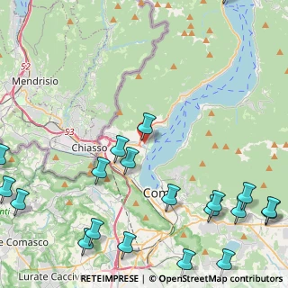 Mappa Via Fausto Baragiola, 22012 Cernobbio CO, Italia (6.568)