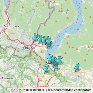 Mappa Via Fausto Baragiola, 22012 Cernobbio CO, Italia (3.07083)
