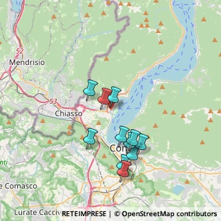 Mappa Via Fausto Baragiola, 22012 Cernobbio CO, Italia (3.25091)