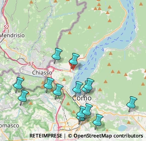 Mappa Via Fausto Baragiola, 22012 Cernobbio CO, Italia (4.45857)