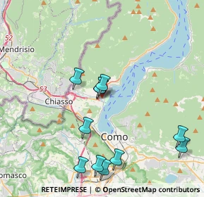 Mappa Via Fausto Baragiola, 22012 Cernobbio CO, Italia (4.09636)