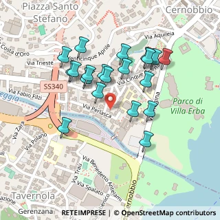 Mappa Via Fausto Baragiola, 22012 Cernobbio CO, Italia (0.21)