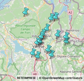 Mappa Via San Giovanni Bosco, 21056 Induno Olona VA, Italia (5.5575)