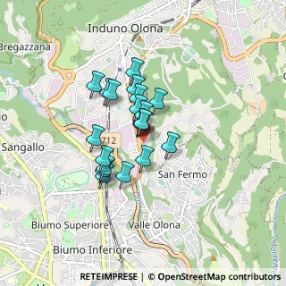 Mappa Via San Giovanni Bosco, 21056 Induno Olona VA, Italia (0.5885)