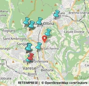 Mappa Via San Giovanni Bosco, 21056 Induno Olona VA, Italia (1.71)