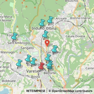 Mappa Via San Giovanni Bosco, 21056 Induno Olona VA, Italia (2.04833)