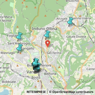 Mappa Via San Giovanni Bosco, 21056 Induno Olona VA, Italia (2.33188)