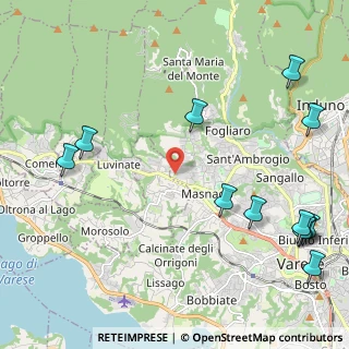 Mappa Via Toce, 21100 Varese VA, Italia (2.925)