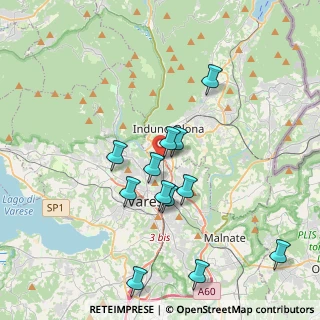Mappa Via Lorenzo Ghiberti, 21100 Varese VA, Italia (3.67167)