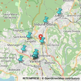 Mappa Via Lorenzo Ghiberti, 21100 Varese VA, Italia (2.06455)