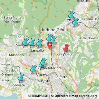 Mappa Via Lorenzo Ghiberti, 21100 Varese VA, Italia (1.9275)