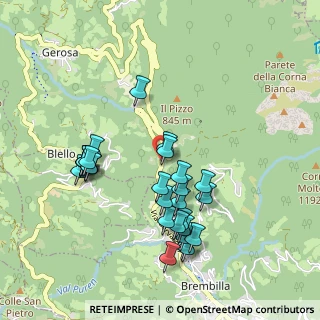 Mappa Via Unizzi, 24012 Val Brembilla BG, Italia (0.95357)