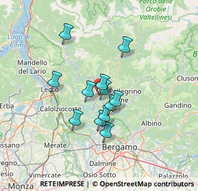 Mappa Via Unizzi, 24012 Val Brembilla BG, Italia (9.85167)