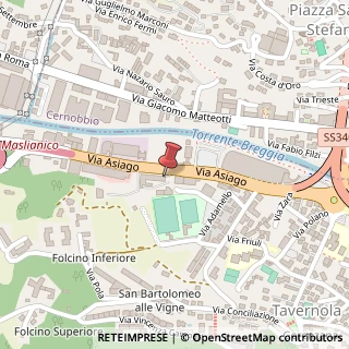 Mappa Via Asiago, 25, 22100 Cavallasca, Como (Lombardia)