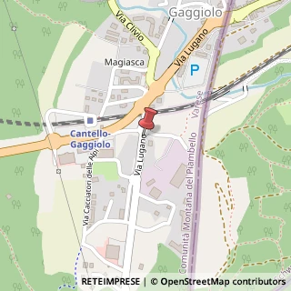 Mappa Via Lugano (Frazione Ligurno),  10, 21050 Cantello, Varese (Lombardia)