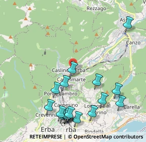 Mappa Via Battisti, 22030 Caslino D'erba CO, Italia (2.46588)