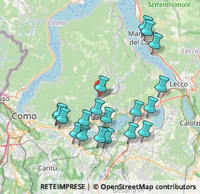 Mappa Via Battisti, 22030 Caslino D'erba CO, Italia (7.66632)