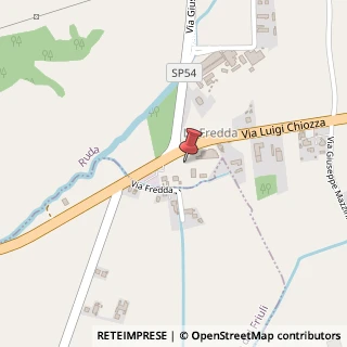 Mappa Via Luigi Chiozza, 4, 33050 Ruda, Udine (Friuli-Venezia Giulia)