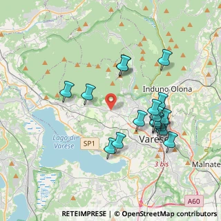 Mappa Via Giacomo Matteotti, 21020 Casciago VA, Italia (3.63882)