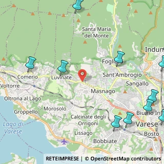 Mappa Via Giacomo Matteotti, 21020 Casciago VA, Italia (3.34455)